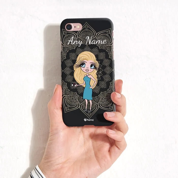 Womens Personalized Vintage Lace Phone Case - Main Image