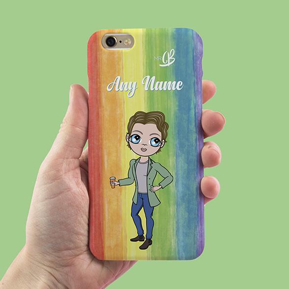MrCB Rainbow Personalized Phone Case - Image 1