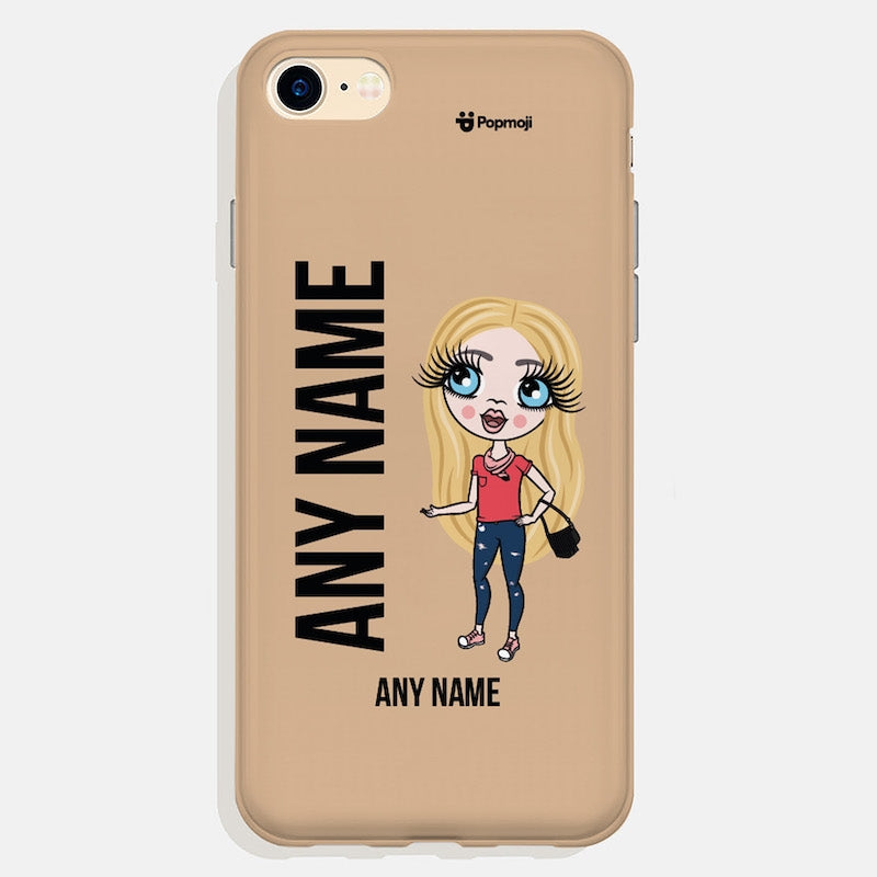 ClaireaBella Girls Personalized Nude Phone Case - Image 2