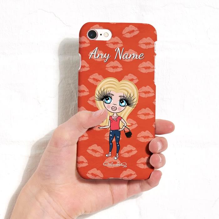 ClaireaBella Girls Personalized Lip Print Phone Case - Image 2