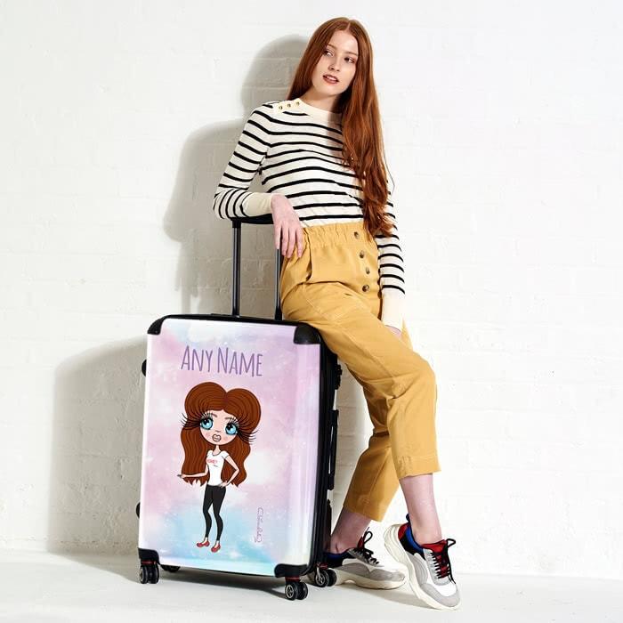 ClaireaBella Unicorn Colors Suitcase - Image 1