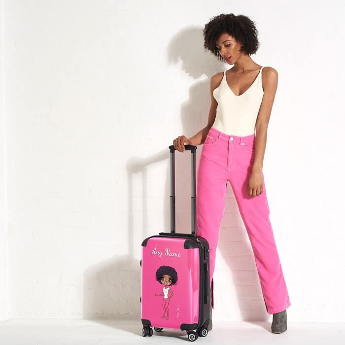 ClaireaBella Hot Pink Suitcase - Image 1