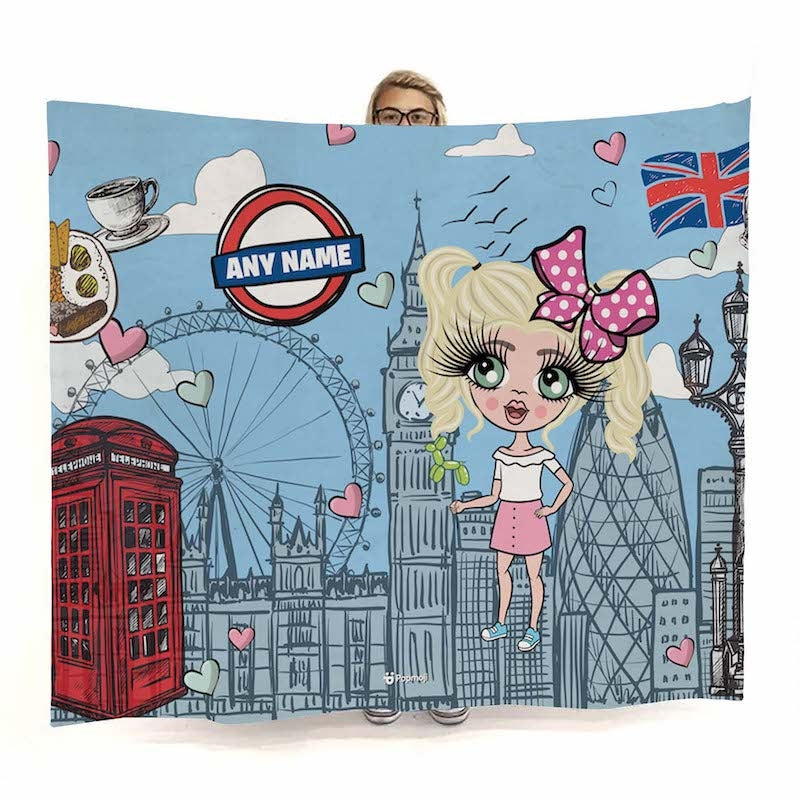 Girls Love London Fleece Blanket - Image 1