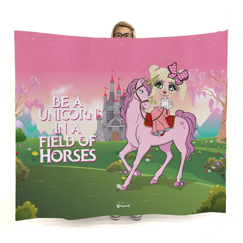 Girls Unicorn Dreams Fleece Blanket - Image 1