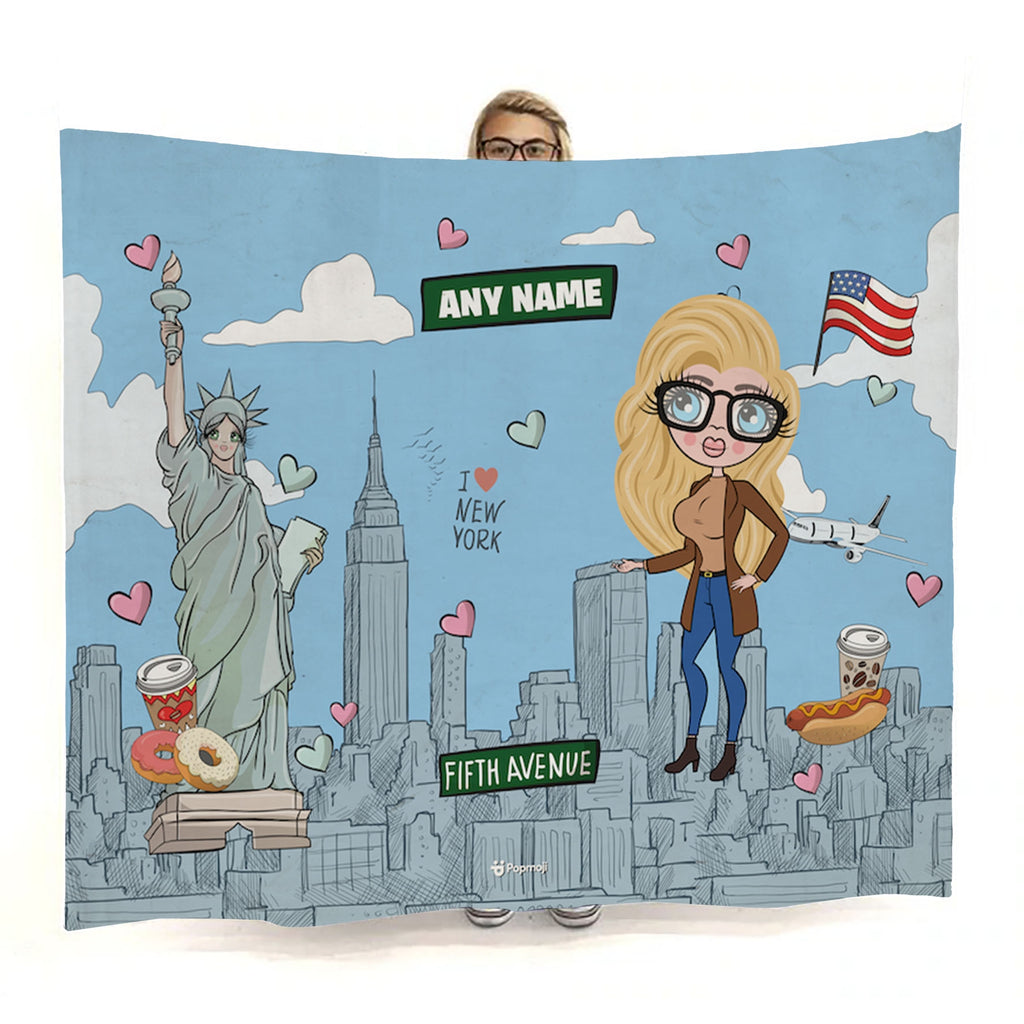 Womens Love New York Fleece Blanket - Image 1