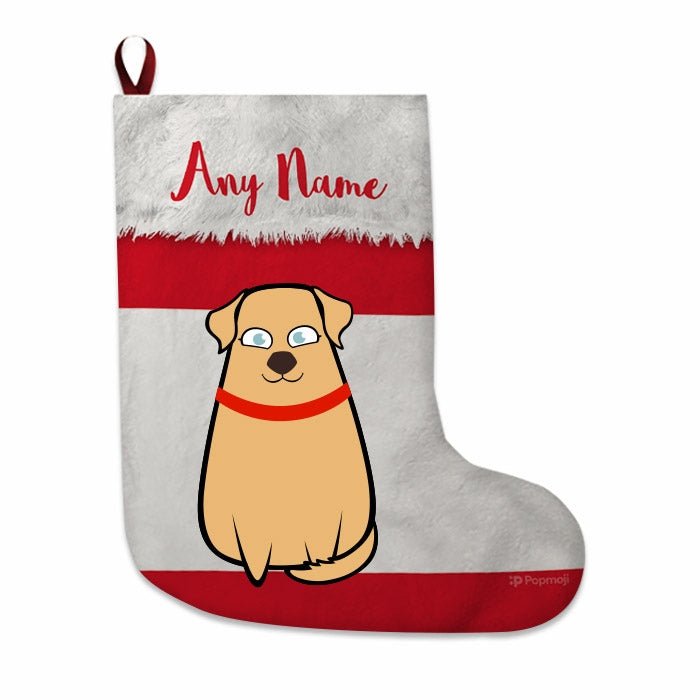 Dogs Personalized Christmas Stocking - Peruvian Flag - Image 2