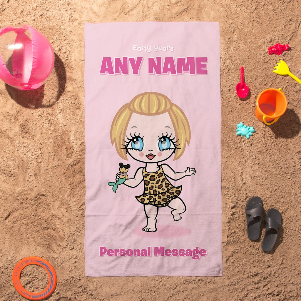 Early Years Pink Beach Towel - Image 1