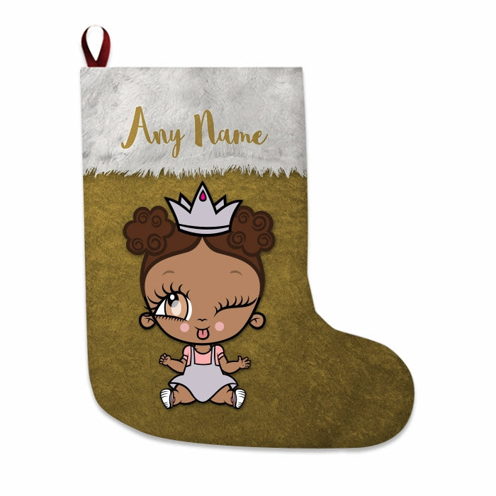 Babies Personalized Christmas Stocking - Classic Gold - Image 1