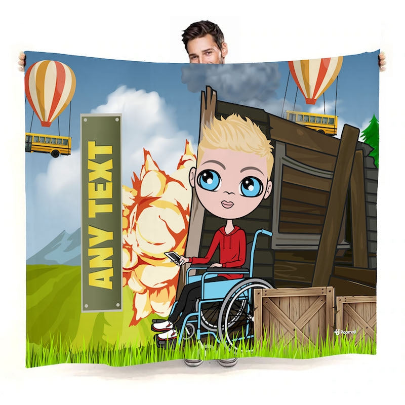 Boys Gaming Pro Wheelchair Fleece Blanket - Image 1