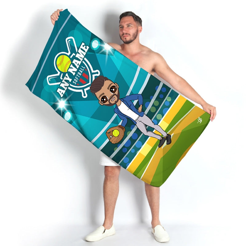MrCB Softball Beach Towel - Image 1