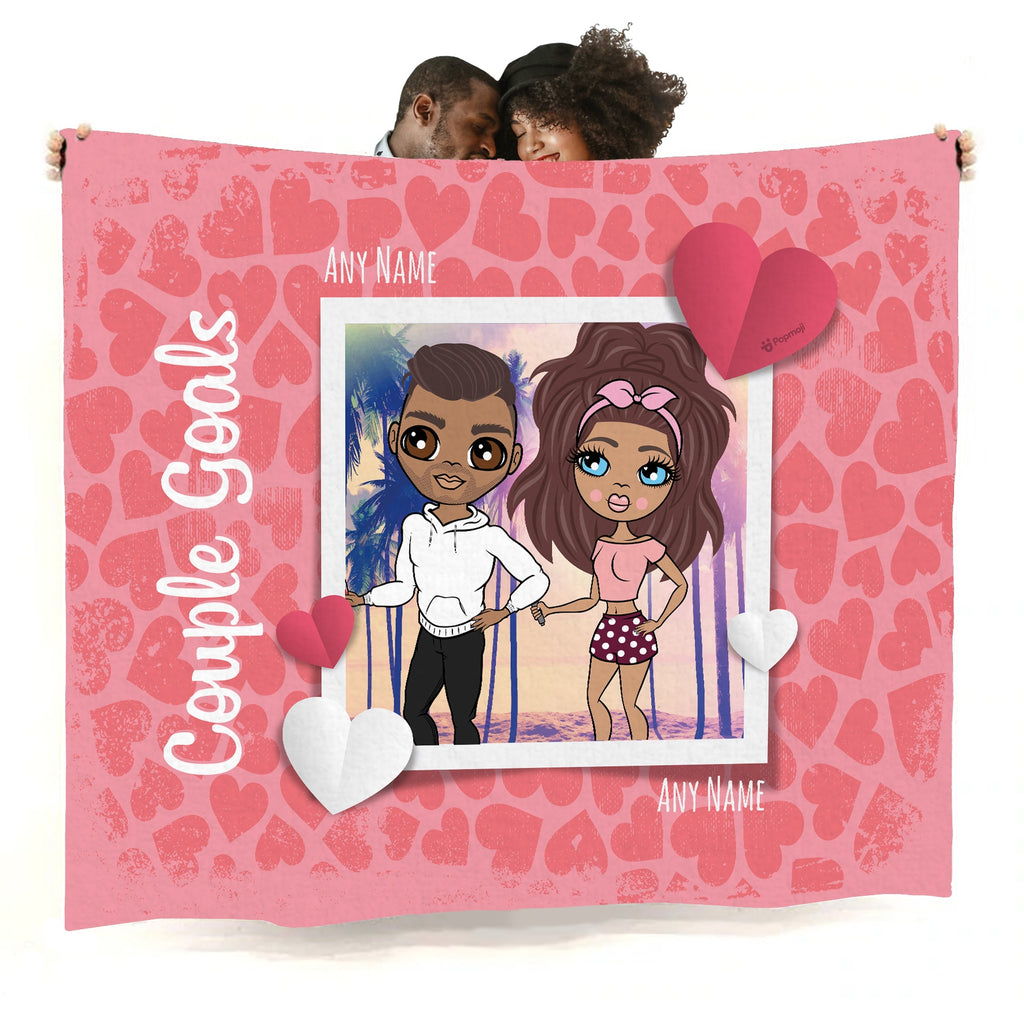 Multi Character Couples Goals Fleece Blanket - Image 1