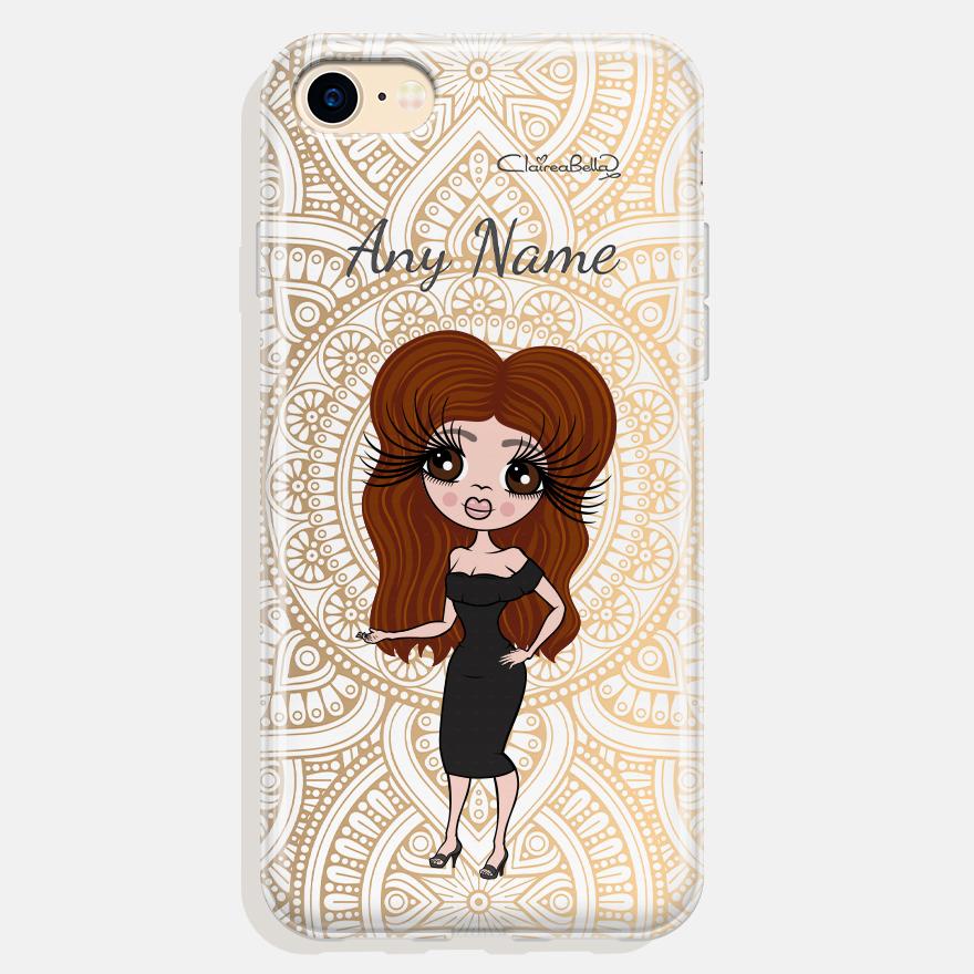 ClaireaBella Personalized Golden Lace Phone Case - Image 0