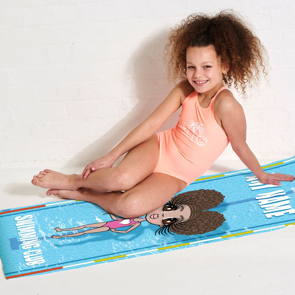 Girls Personalized Floating Swimming Towel