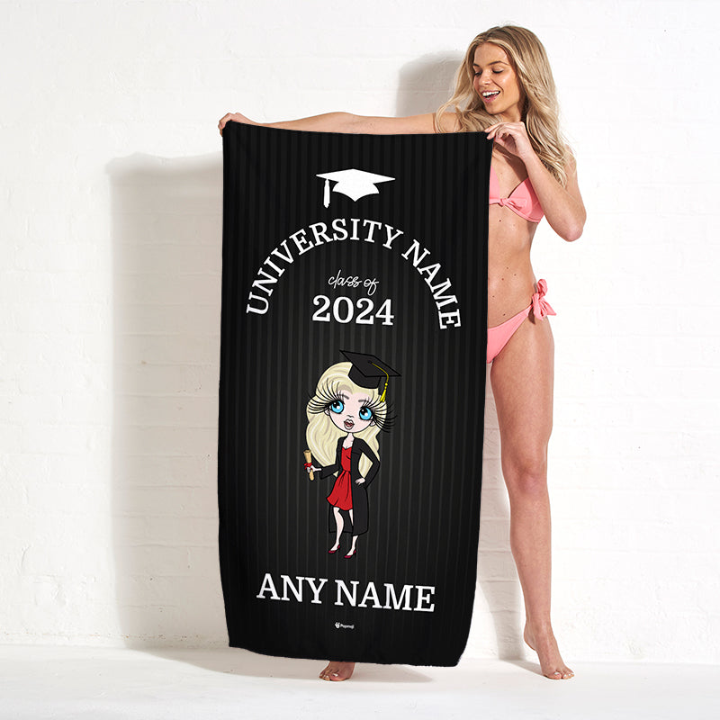 ClaireaBella Graduation Class Beach Towel