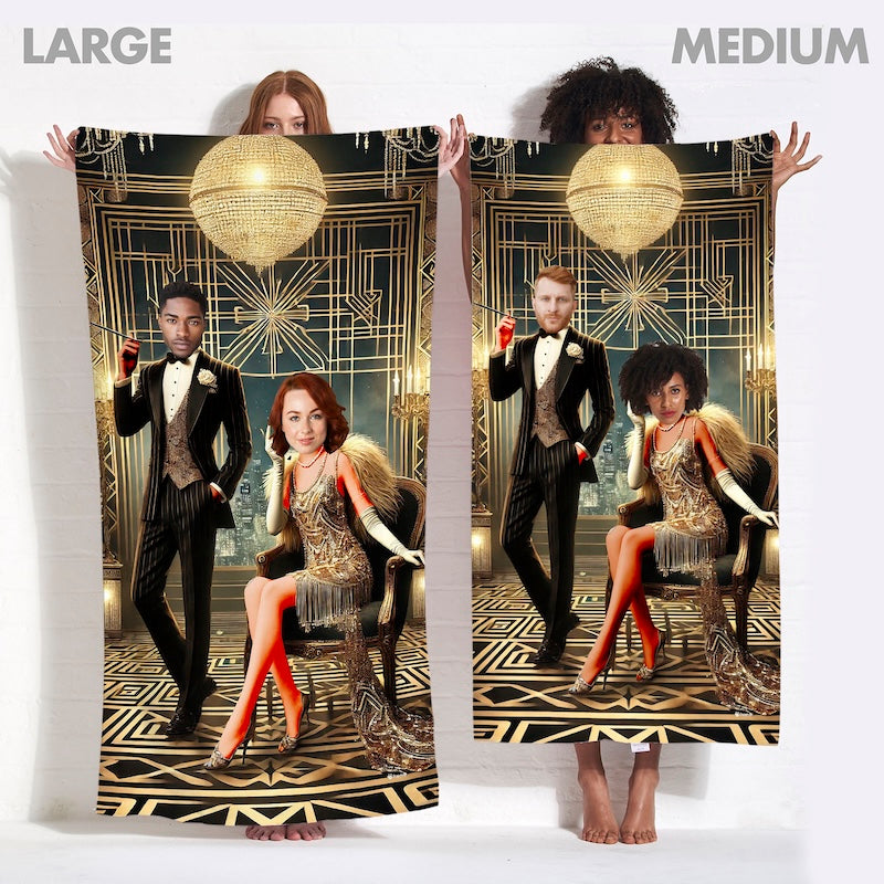 Face Upload Gatsby 2 Image Beach Towel