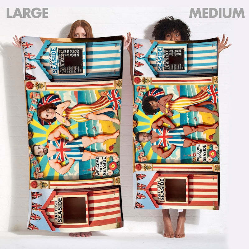 Face Upload Seaside Cut Out 2 Image Beach Towel