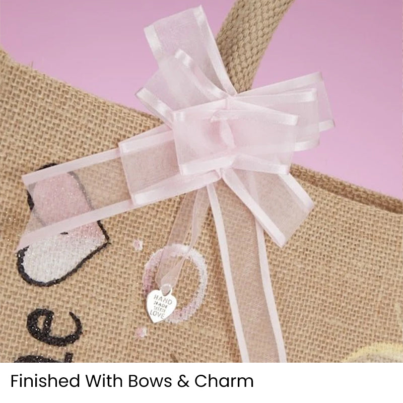 Girls Personalized Large Jute Bag