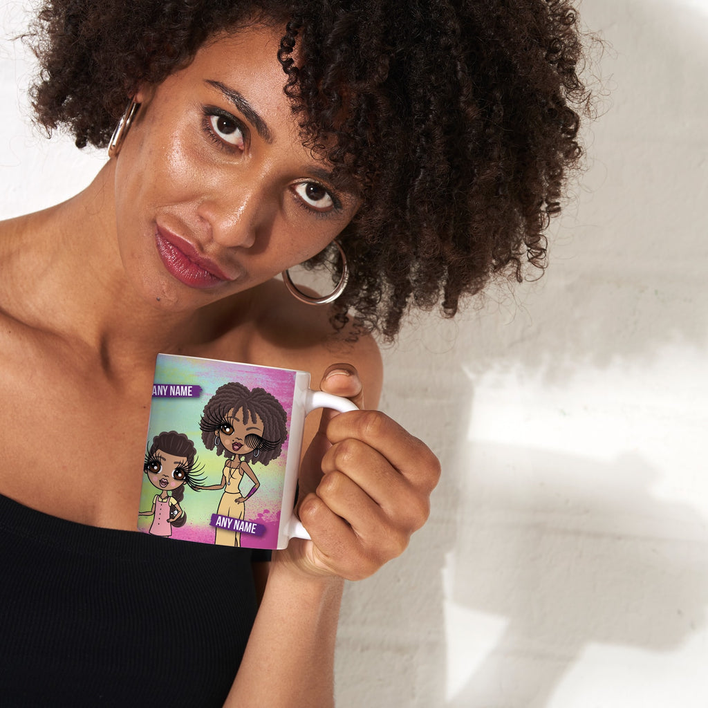 Multi Character Personalized Mum's Squad Family Of 4 Mug