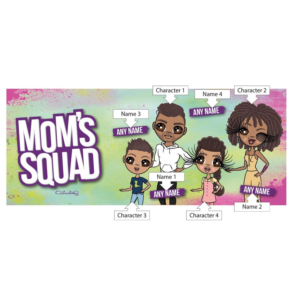 Multi Character Personalized Mum's Squad Family Of 4 Mug