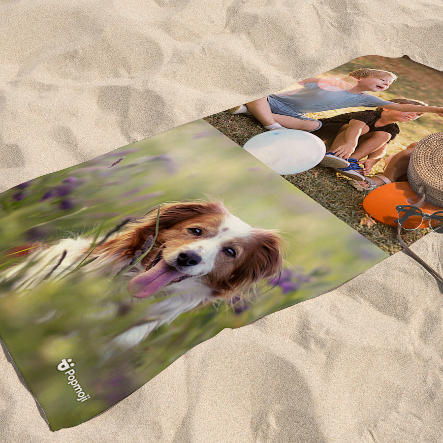 Photo Upload 2 Image Beach Towel