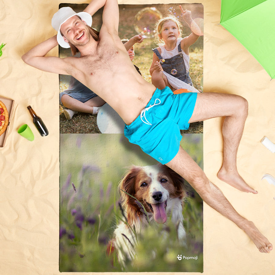 Photo Upload 2 Image Beach Towel