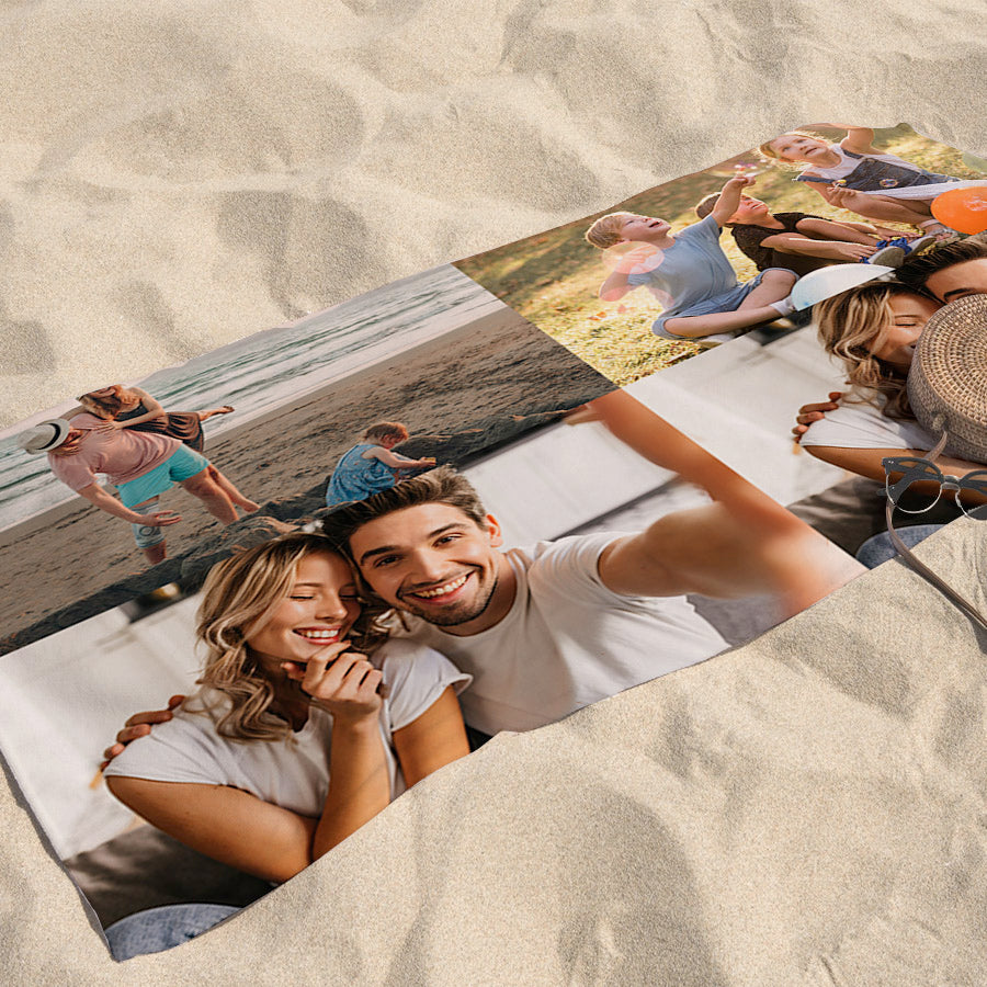 Photo Upload 4 Image Beach Towel