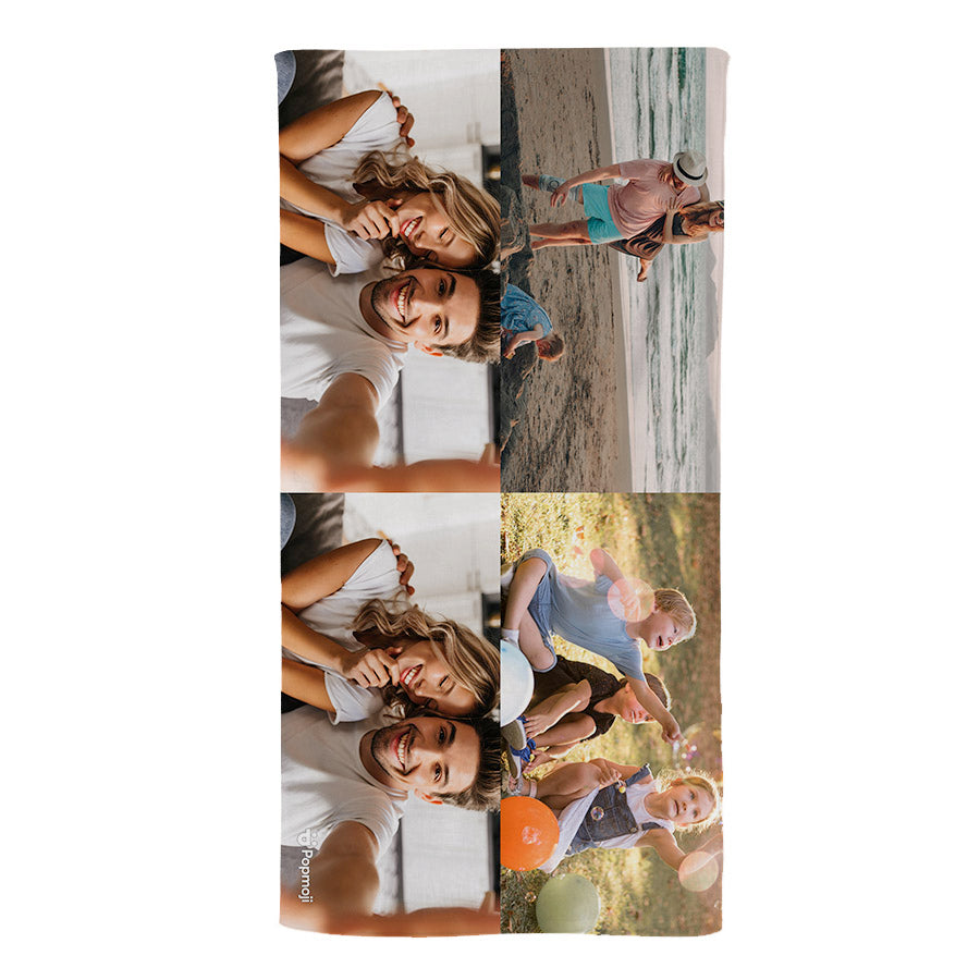 Photo Upload 4 Image Beach Towel