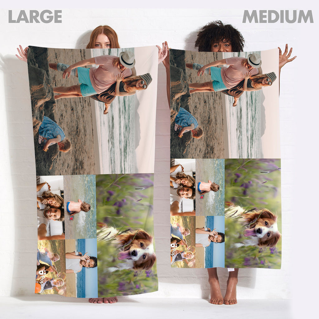 Photo Upload 6 Image Beach Towel