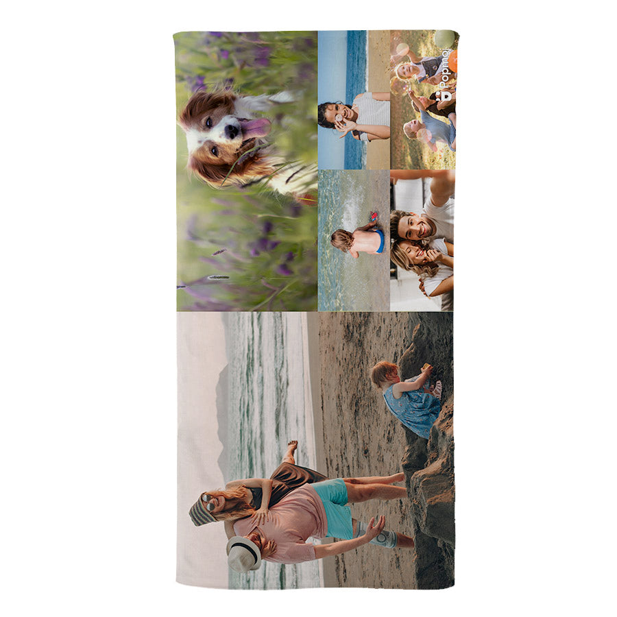 Photo Upload 6 Image Beach Towel