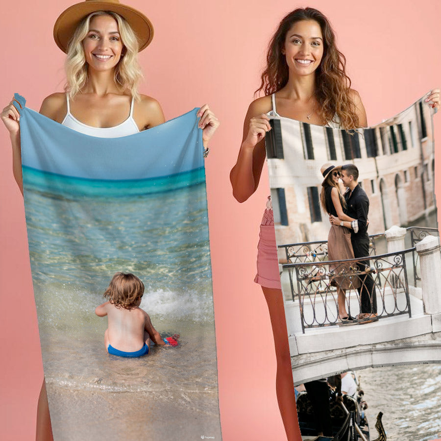 Photo Upload Beach Towel