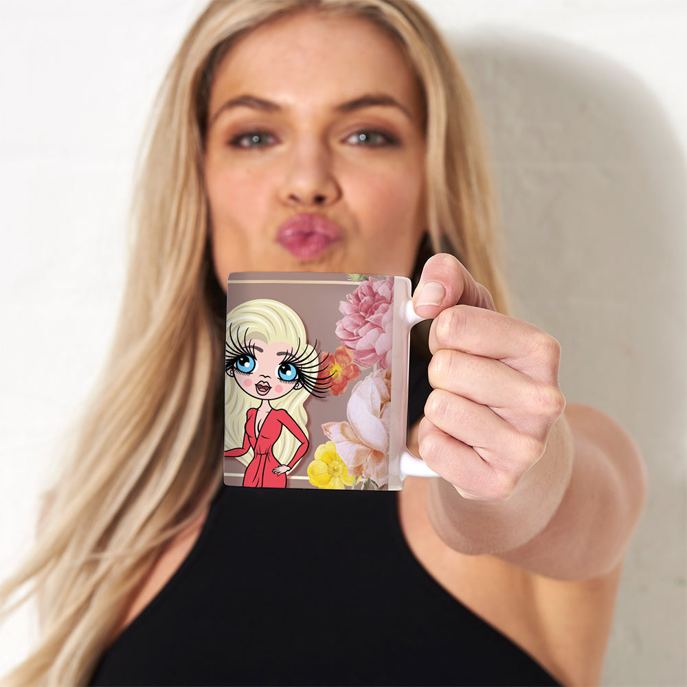 Womens Personalized Blooming Lovely Mug