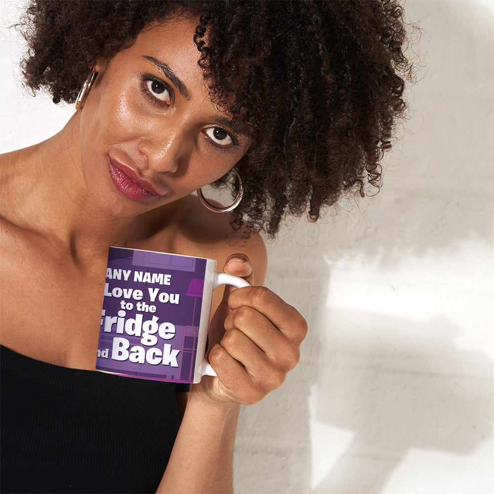 Womens Personalized Fridge And Back Mug
