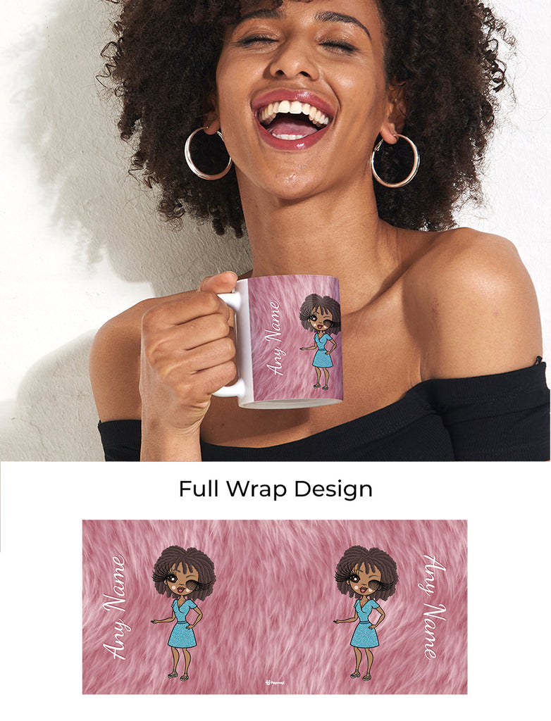 Womens Personalized Fur Effect Mug