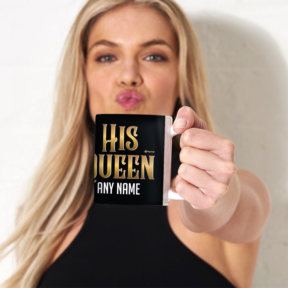 Womens Personalized His Queen Mug