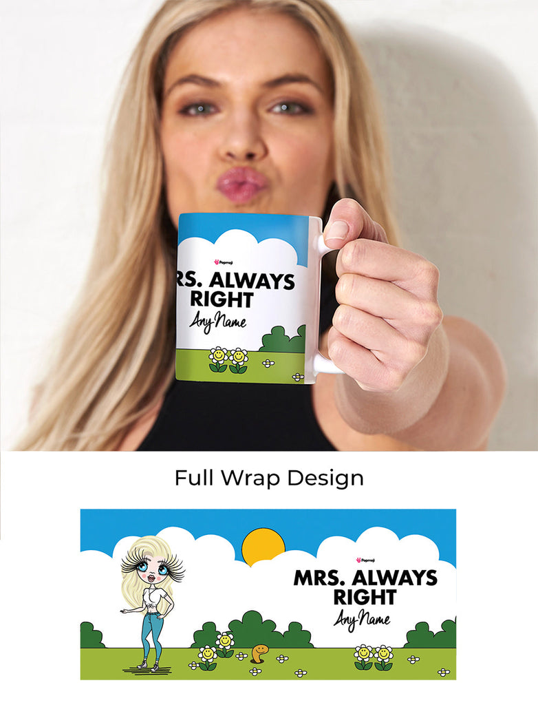 Womens Personalized Mrs Always Right Mug