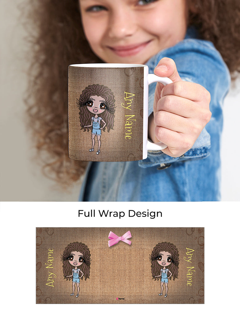 Girls Personalized Jute Mug