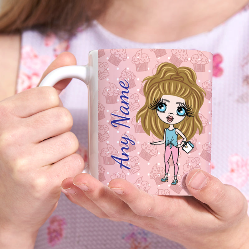 Girls Personalized Cupcake Mug
