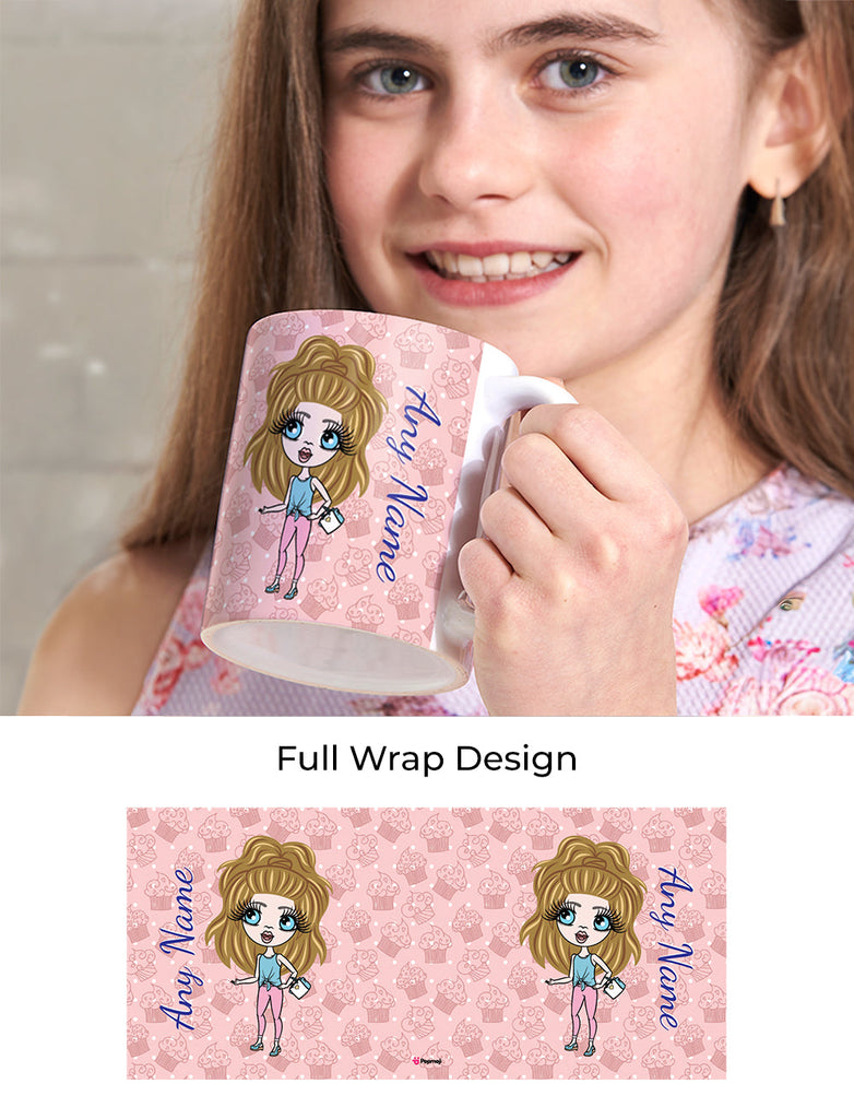 Girls Personalized Cupcake Mug