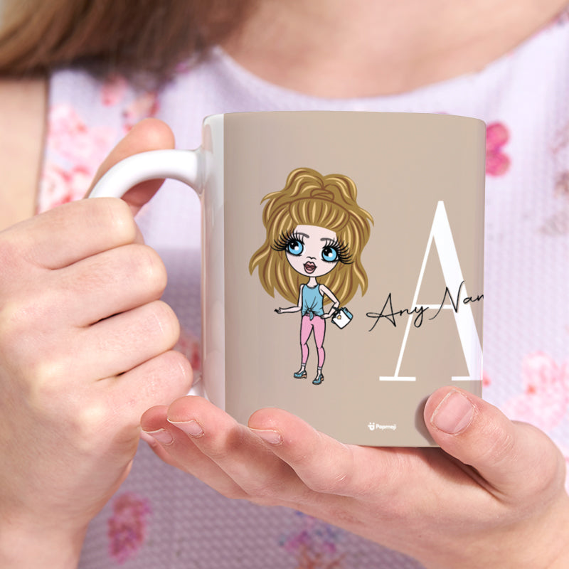 Girls Personalized The LUX Collection Initial Nude Mug