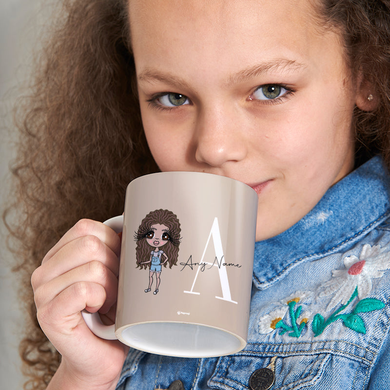 Girls Personalized The LUX Collection Initial Nude Mug