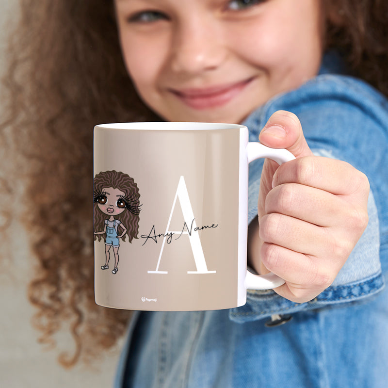 Girls Personalized The LUX Collection Initial Nude Mug