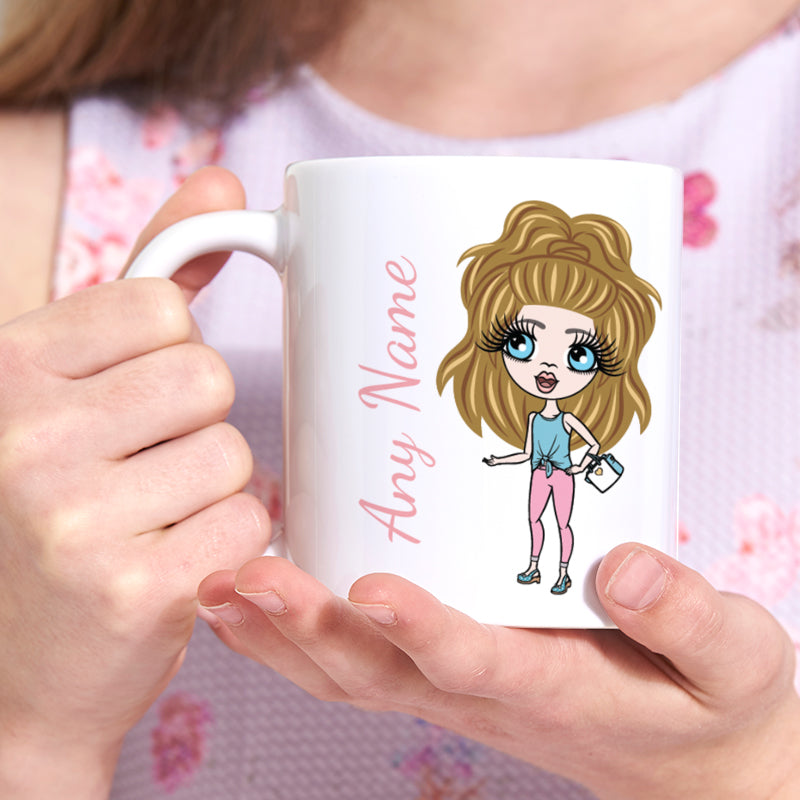 Girls Personalized White Mug
