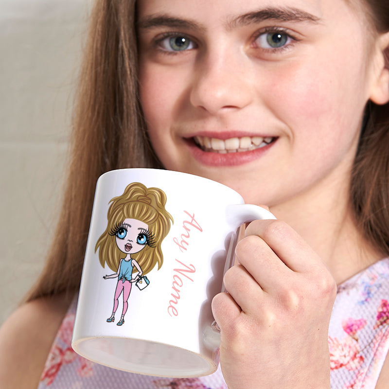Girls Personalized White Mug