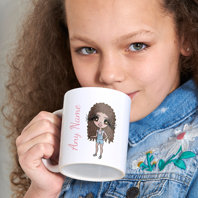 Girls Personalized White Mug