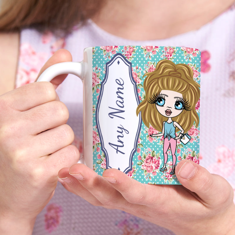 Girls Personalized Rose Mug