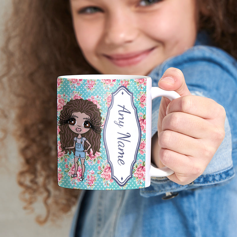 Girls Personalized Rose Mug