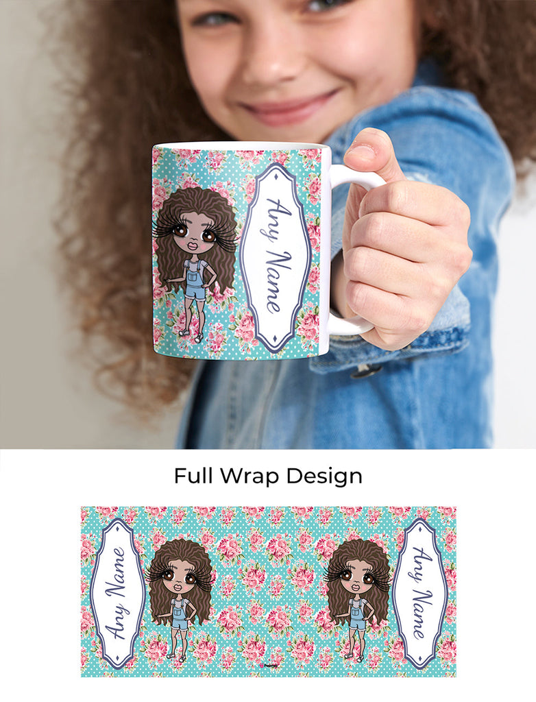 Girls Personalized Rose Mug