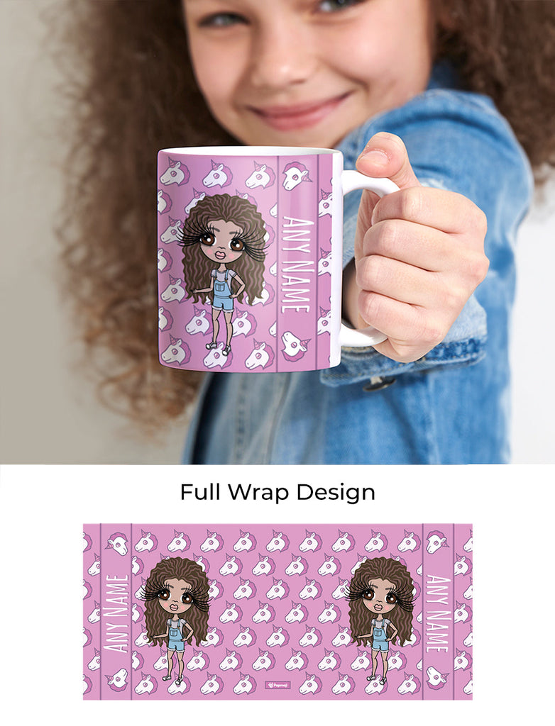 Girls Personalized Unicorn Emoji Mug