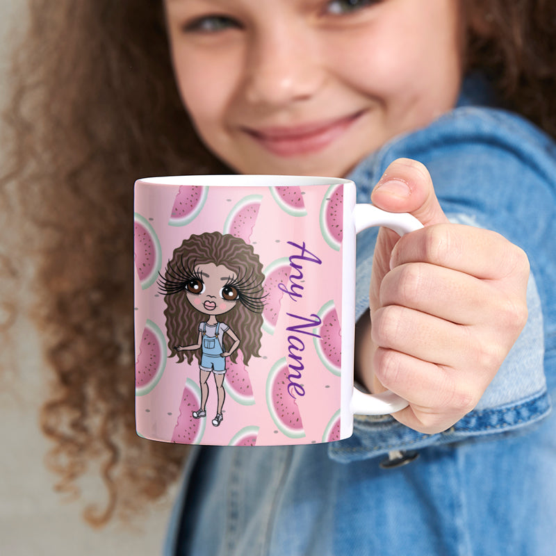 Girls Personalized Watermelon Mug