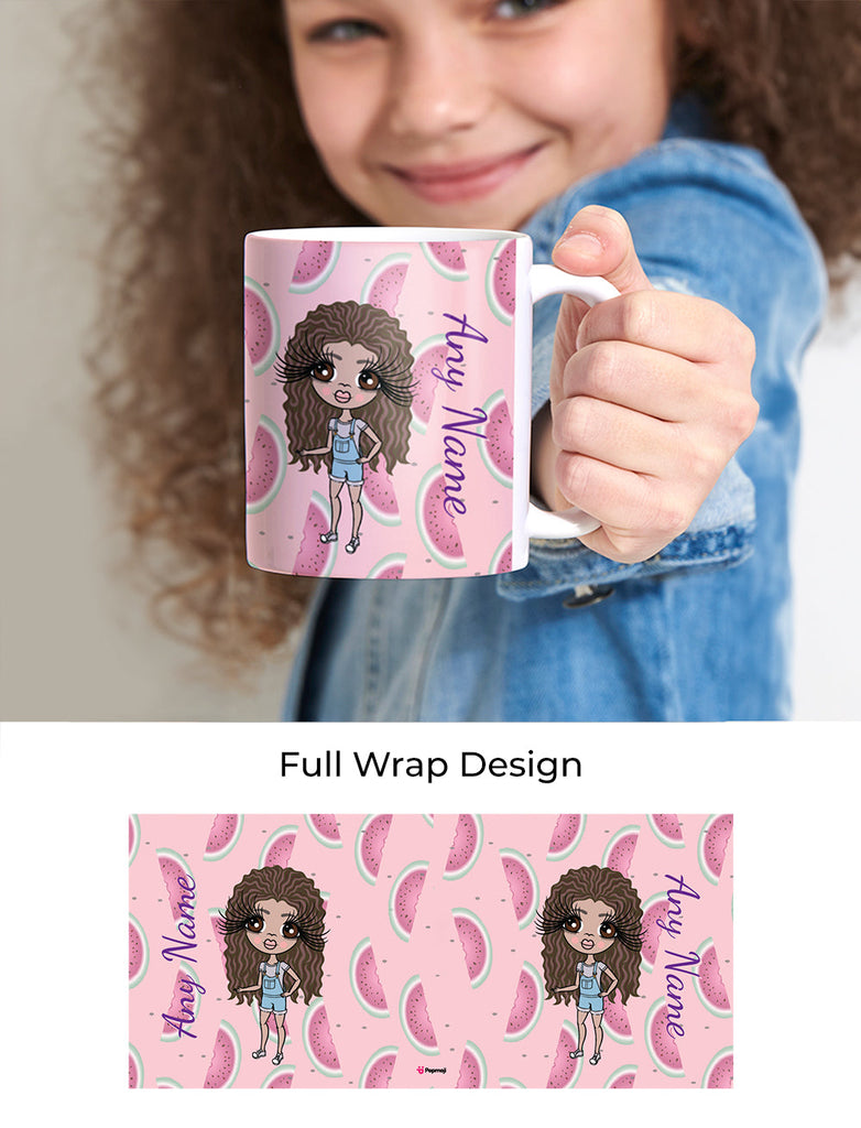 Girls Personalized Watermelon Mug